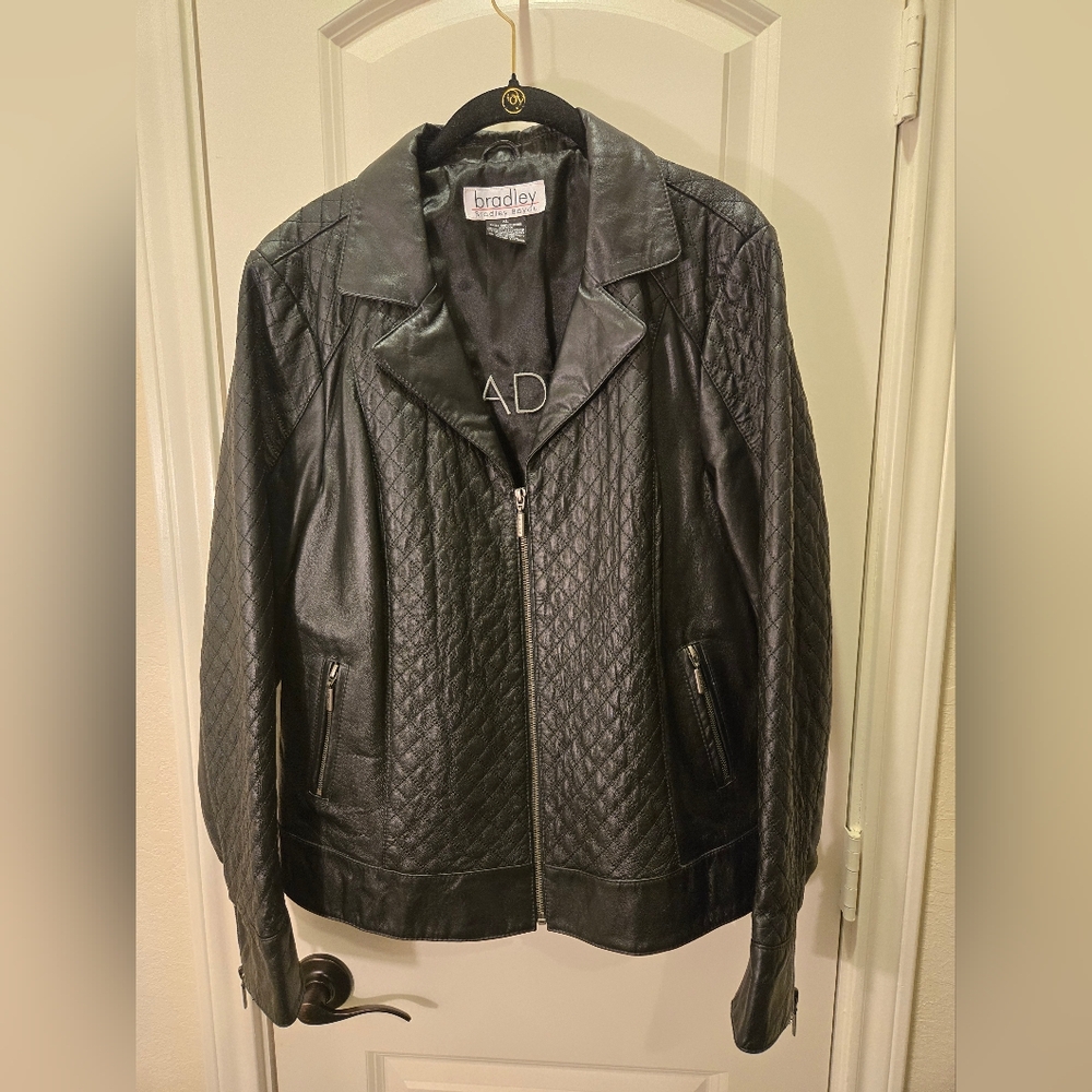 Bradley Women's Black Quilted Leather Jacket